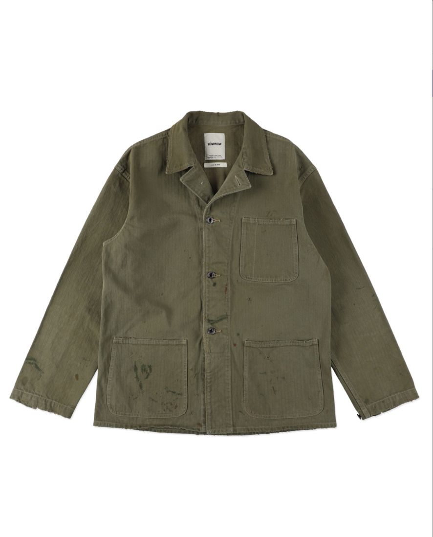 BOW WOW 26FW P47 HBT JACKET(BWU-P4HJ)OLIVE GREEN☆9月5日(土)11:00発売！