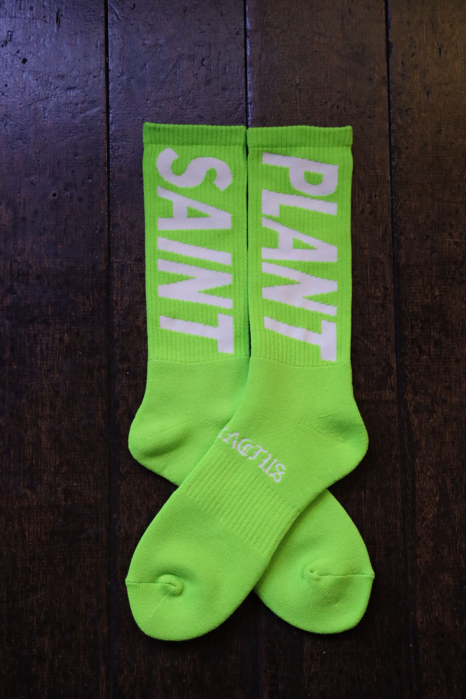 セントマイケル24AW SNT PLANT CP_SOCKS(SM-YS1-0000-C16)LIME