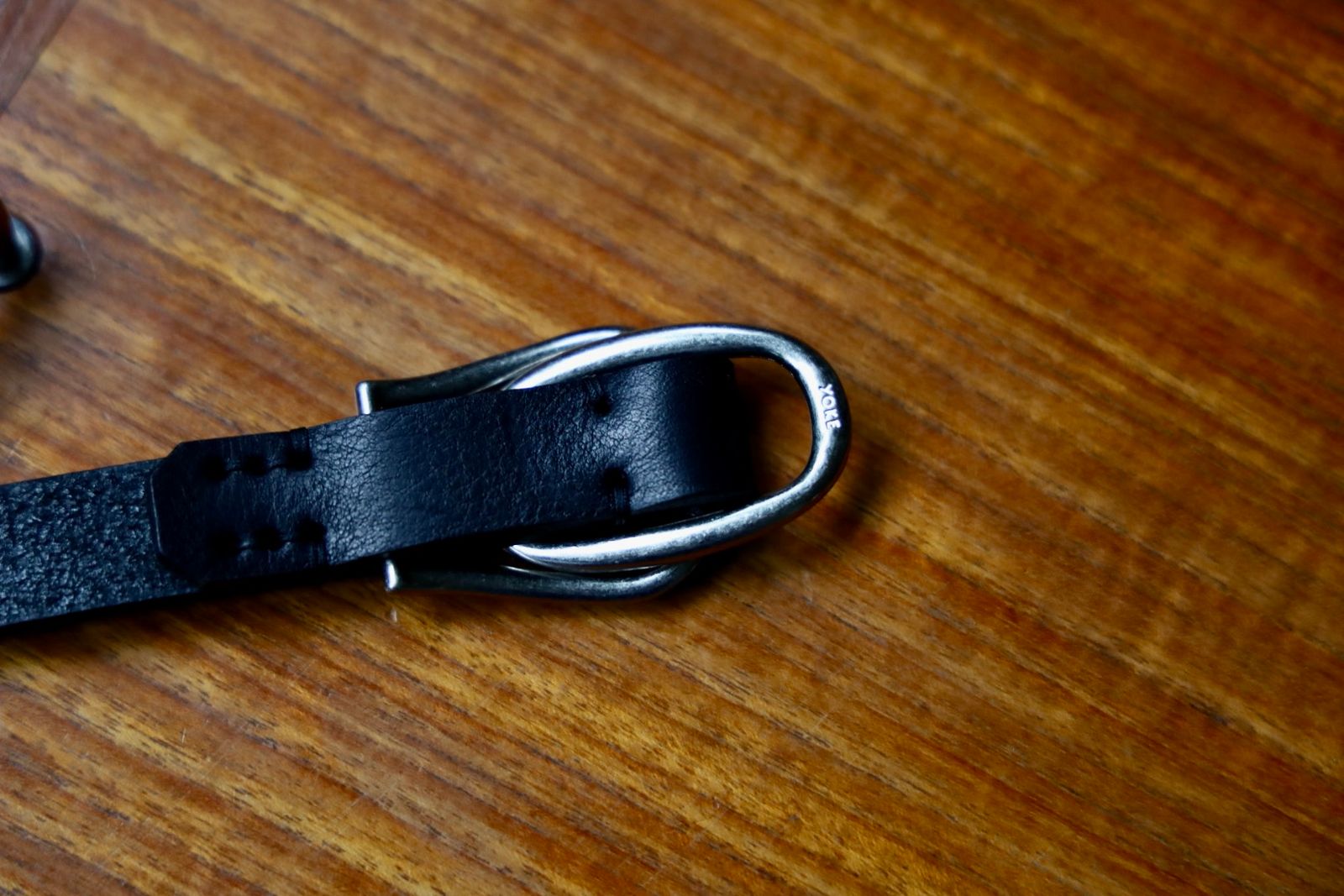 ヨーク 25FW Double Buckel Leather Belt(YK25FW01139A)BLACK