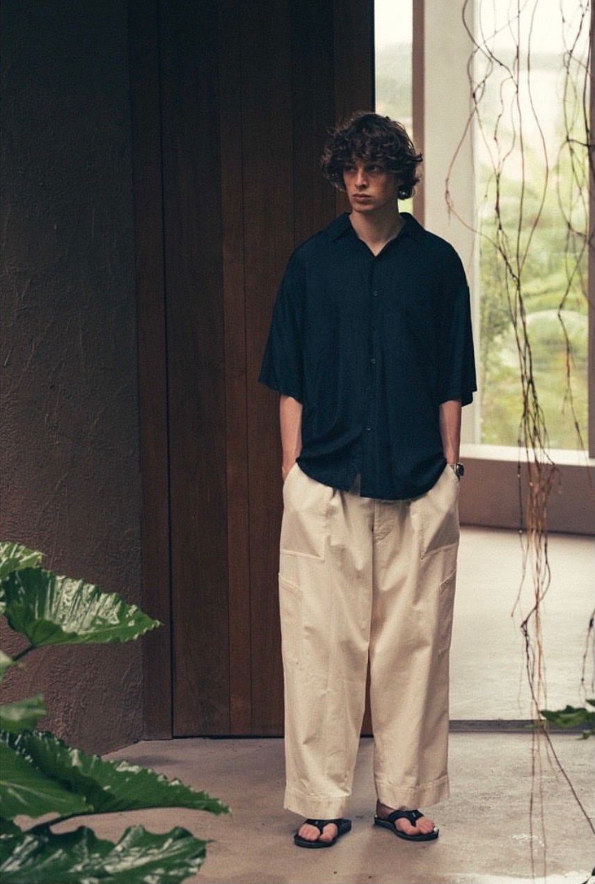 2022春夏新作 A.PRESSE アプレッセ Chino Trousers BLACK サイズ1