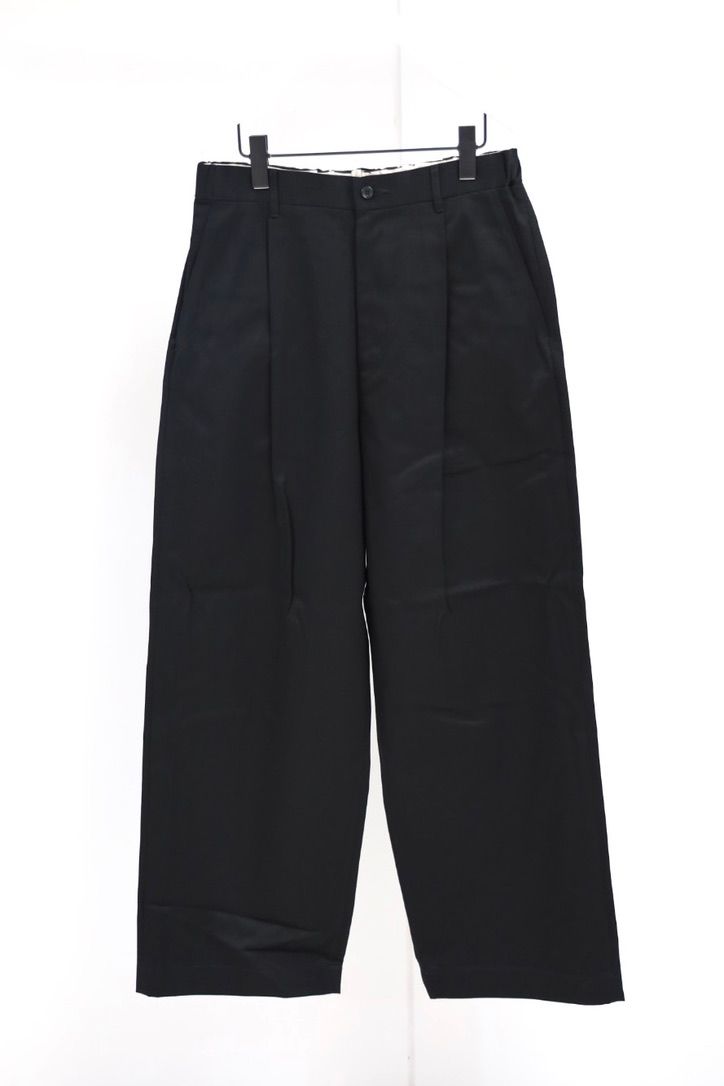 グラフペーパー   Westpoint Chino Wide Straight Trousers(GM263-40165B)BLACK☆8月15日(土)発売！