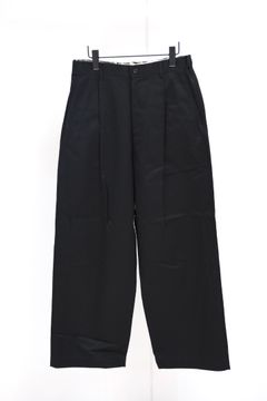 グラフペーパー   Westpoint Chino Wide Straight Trousers(GM263-40165B)BLACK☆8月15日(土)発売！