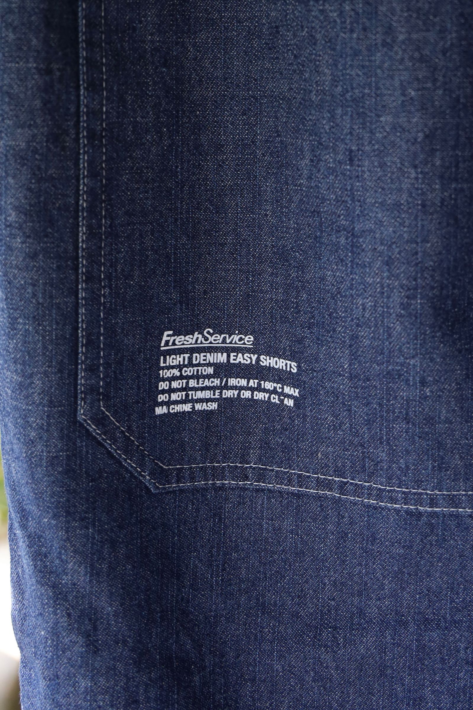 フレッシュサービス LIGHT DENIM EASY SHORTS (FSC252-40047)DARK FADE