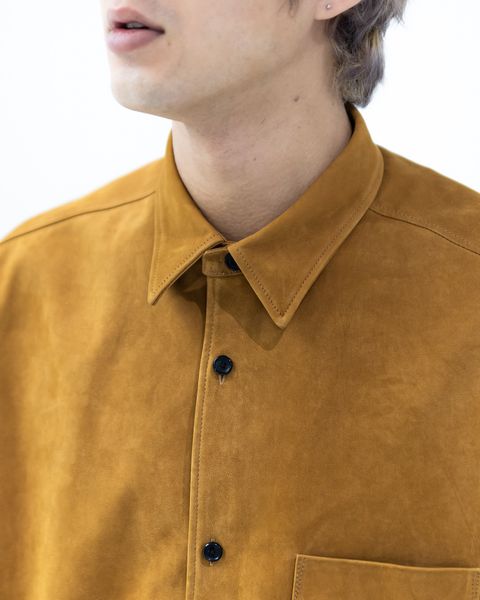 Graphpaper Cow Nubuck Leather S/S Oversized Regular Collar Shirt 2月28日(土)新作発売！
