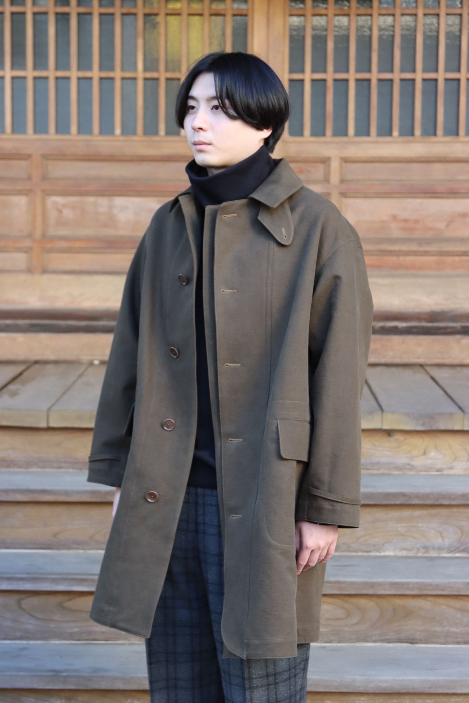 に値下げ！ A.PRESSE Motorcycle Half Coat 3 OLIVE - 通販 - www