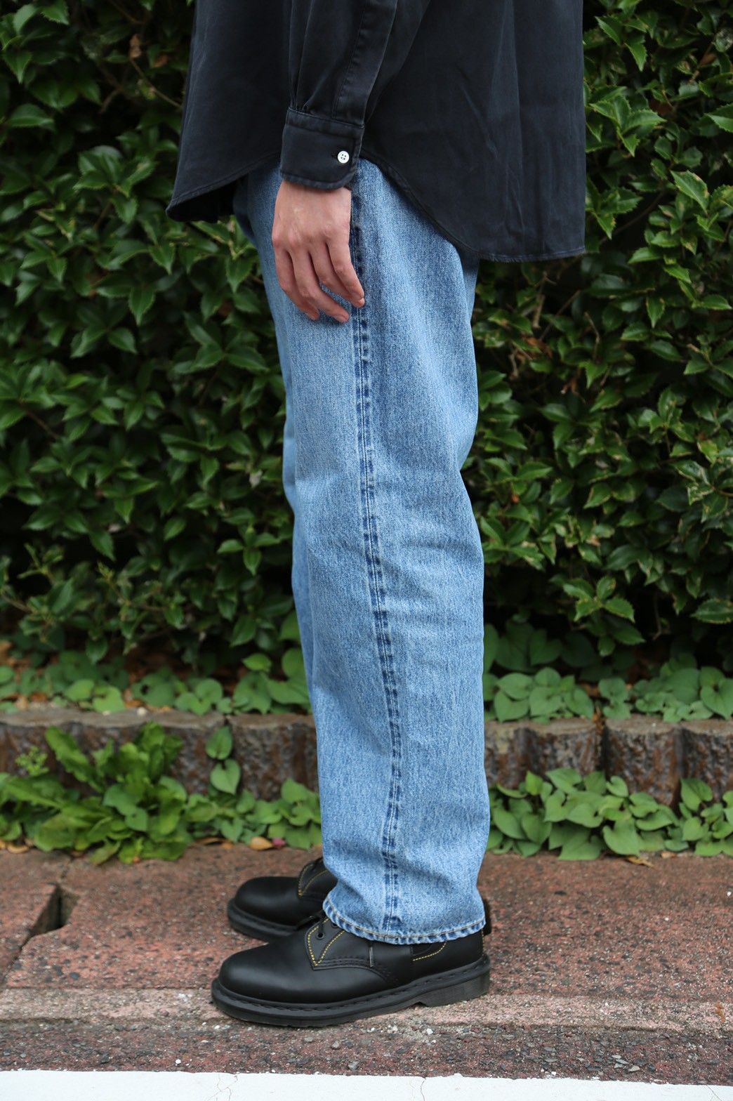 A.PRESSE アプレッセ Washed Denim Pants BLACK | www.agakiza.rw