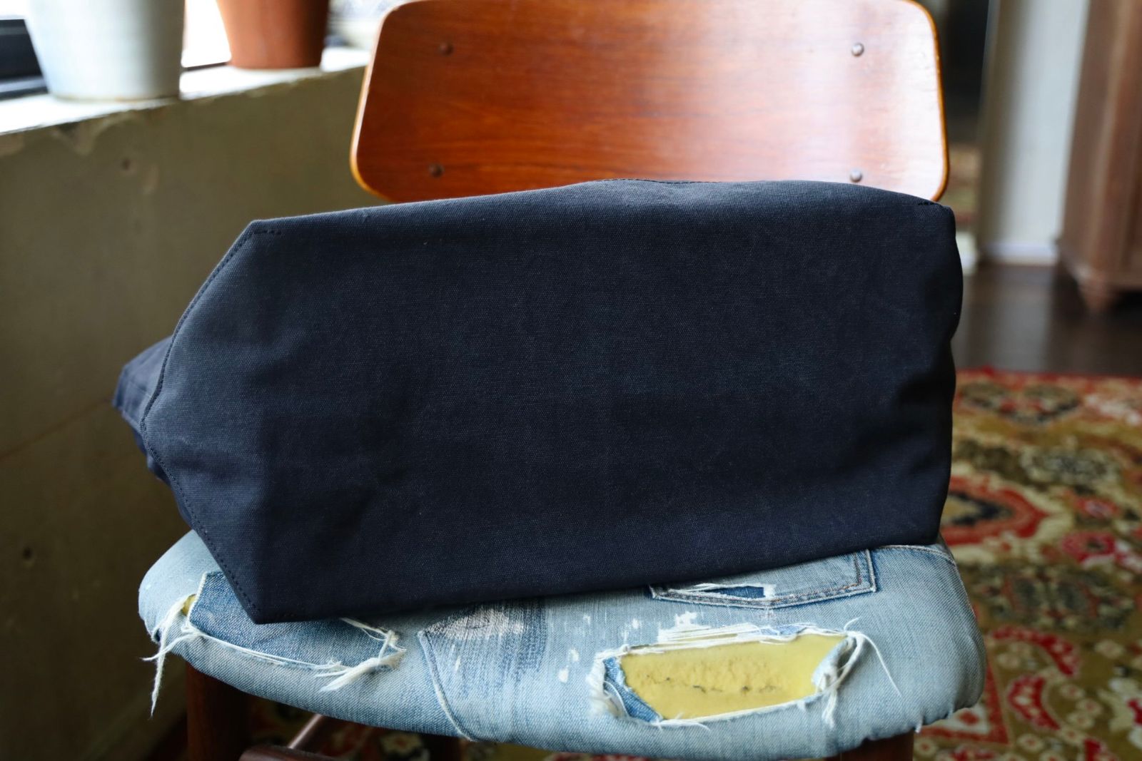 トーキングアバウト ジ アブストラクション 25AW CROSS TOTE BAG L (2526AW-AC-008)BLACK☆新作発売！