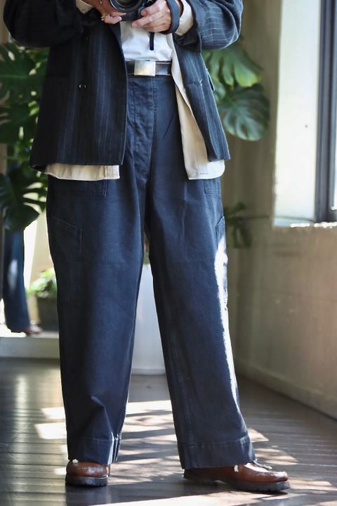アプレッセ22FW USAF Hemmed Bottoms"BLACK"スタイル