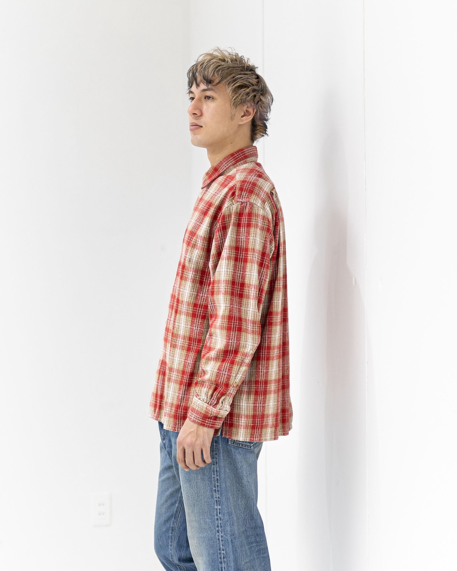 A.PRESSE 新作 Vintage Cotton Silk Nep Twill Check Shirts1月24日(土)新作発売！