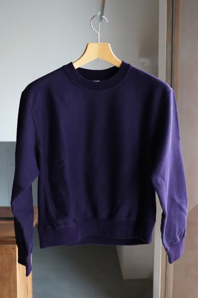 blurhms Women's 25FW Soft&Hard Sweat Crew-Neck P/O(bROOTS24F21F25)DarkPurple☆新作発売！