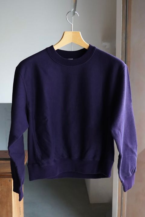 blurhms Women's 25FW Soft&Hard Sweat Crew-Neck P/O(bROOTS24F21F25)DarkPurple☆新作発売！