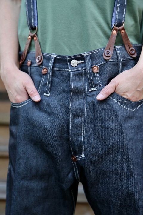 JUNYA WATANABE MAN Levi’s® Wネームサスペンダー付きデニムパンツstyle.2021.2.9.