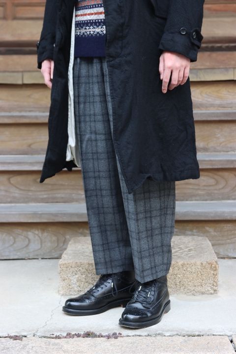 COMME des GARCONS HOMME 21AW ウールサージ縮絨コート(HH-C009) style.2021.11.6.