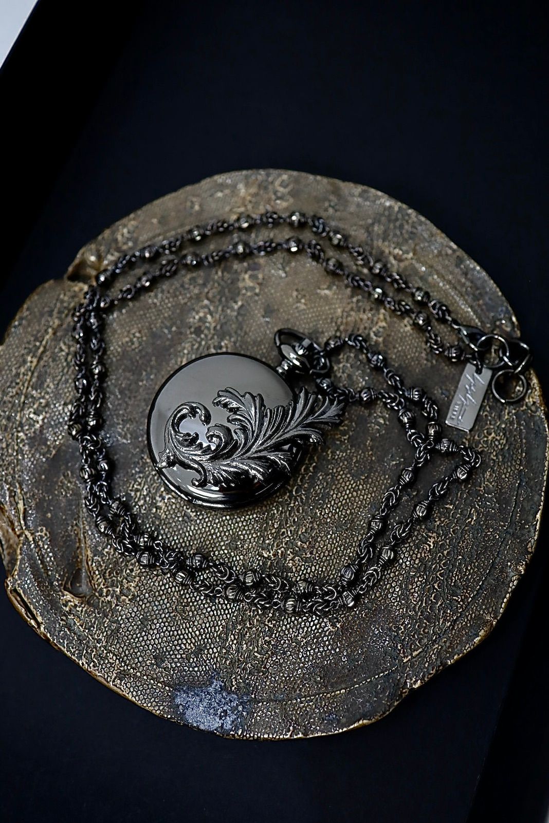 Yohji Yamamoto コンパクトミラー (HK-A37-972-1)BLACK☆新作発売！