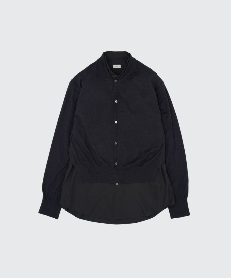 YOKE 26SS Connected Cardigan Shirt(YK26SS01248S)BLACK☆2月14日(土)発売！