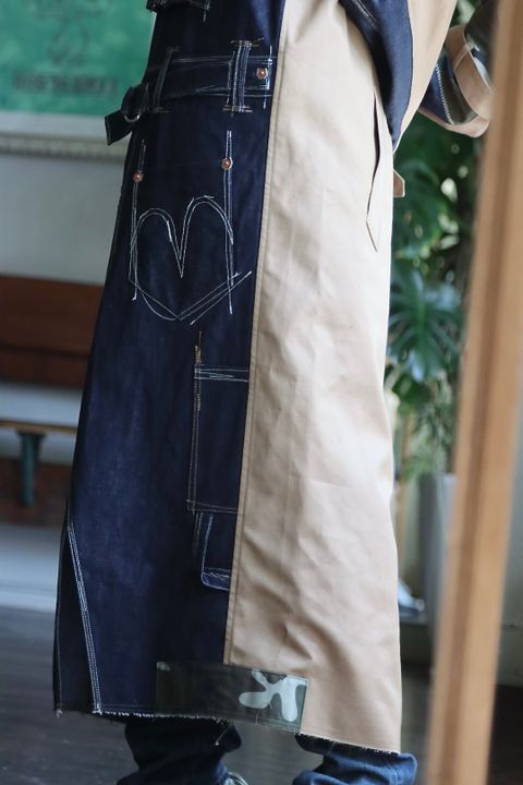 ジュンヤワタナベマンLevi'sコラボトレンチコートスタイル