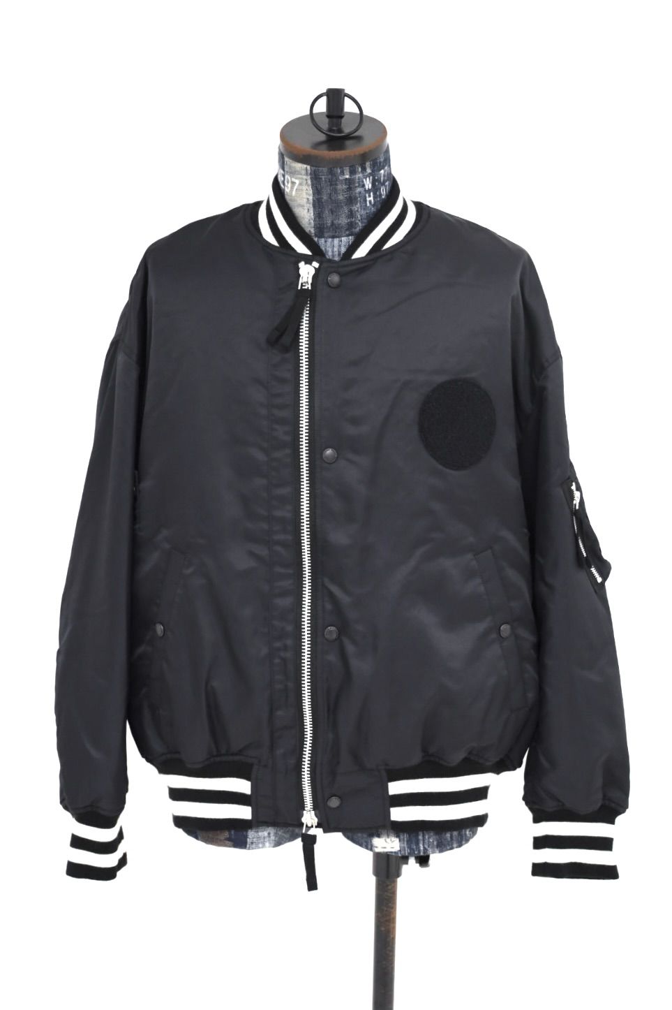 コムデギャルソンオム26FW リブライン入りナイロンツイルジャケット(HR-J003-051-1)BLACK☆8月7日(金)発売！