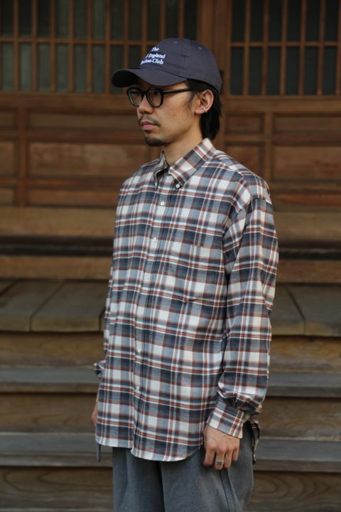 Graphpaper THOMAS MASON for GP Check B.D Box Shirt style.2020.10.4.