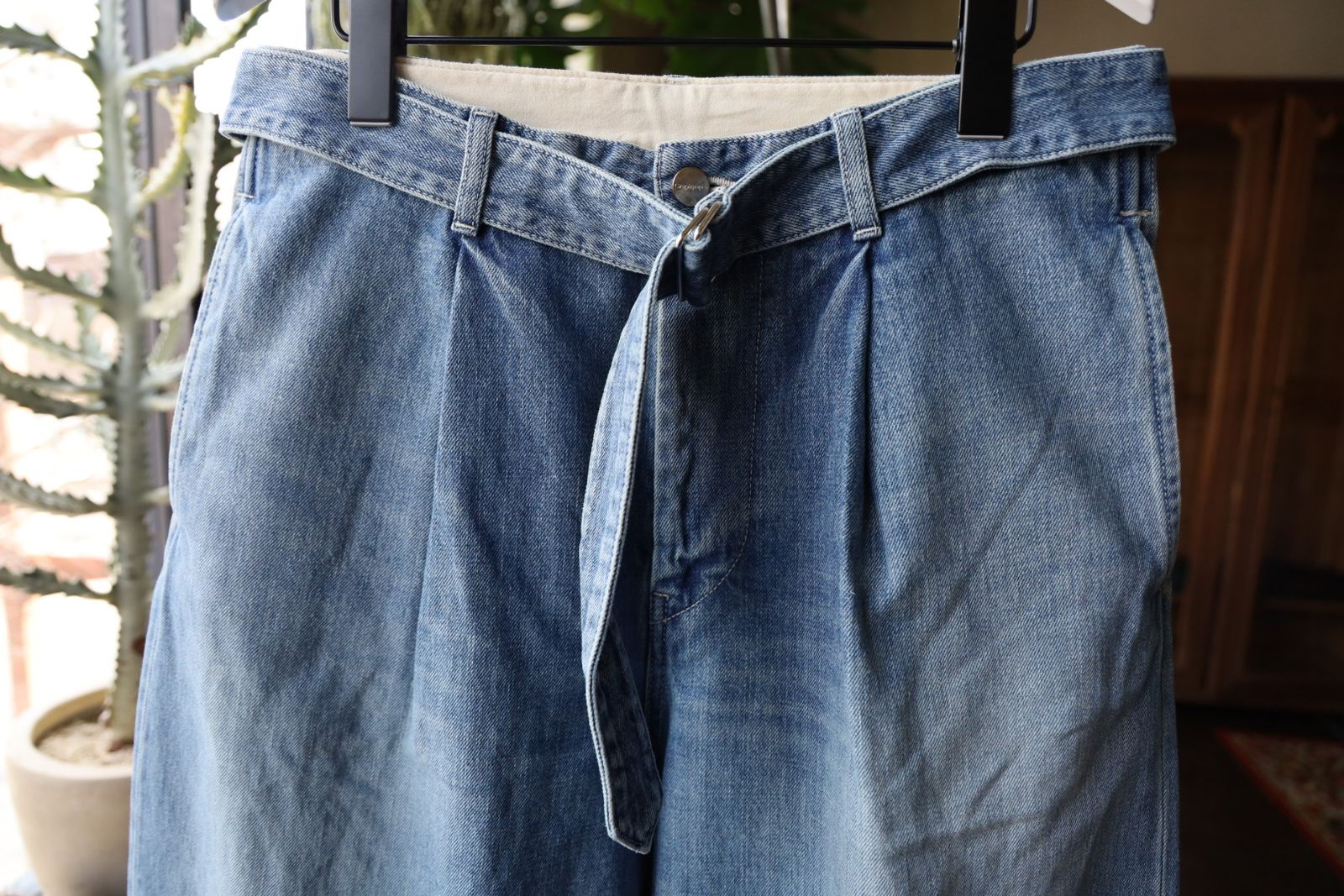 Graphpaper - グラフペーパー25SS Selvage Denim Belted Pants Graphpaper - グラフペーパー25SS Selvage Denim Belted Pants
