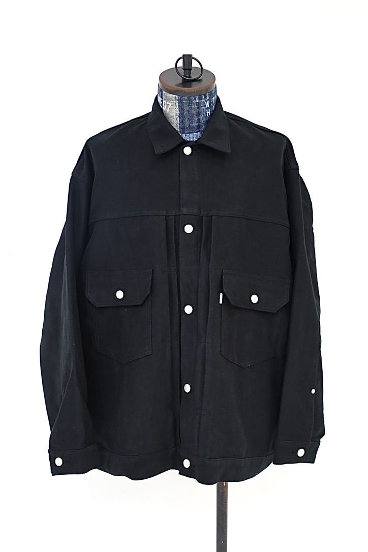 グラフペーパー Cotton Double Serge Jacket(GM263-20450)BLACK☆8月8日(土)発売！