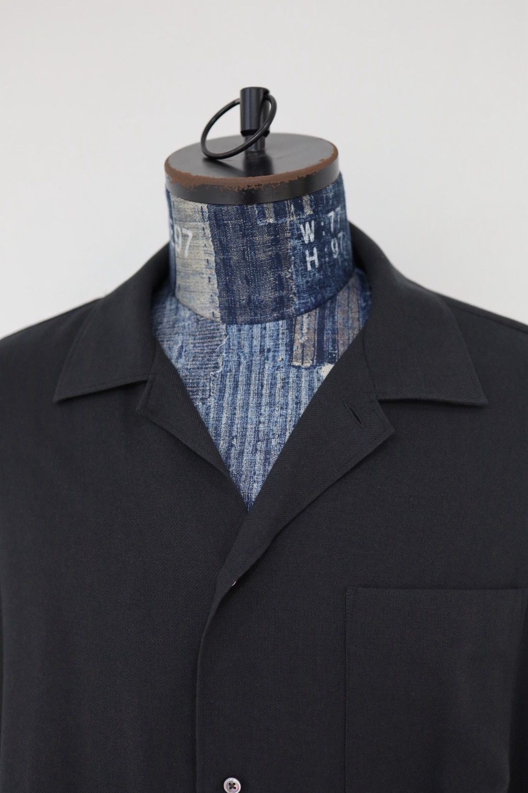 グラフペーパー 26SS Viscose Viyella L/S Sleeping Shirt(GM261-50456)CHARCOAL☆3月14日(土)発売！