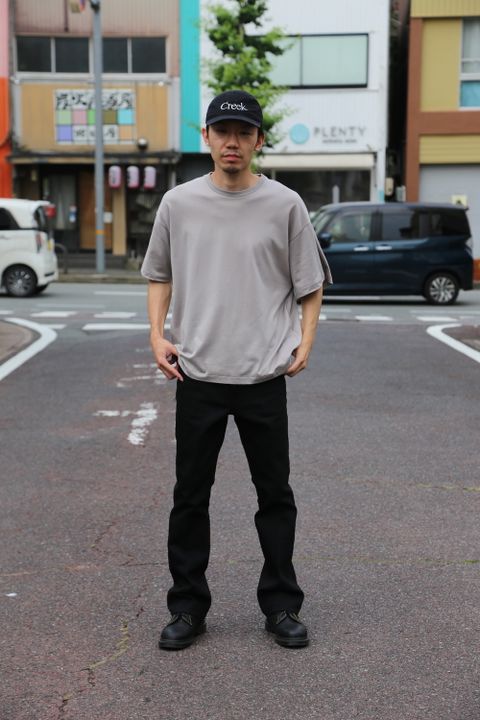 JieDa OW FLARE DENIM PANTS "BLACK"Style.2020.7.5.