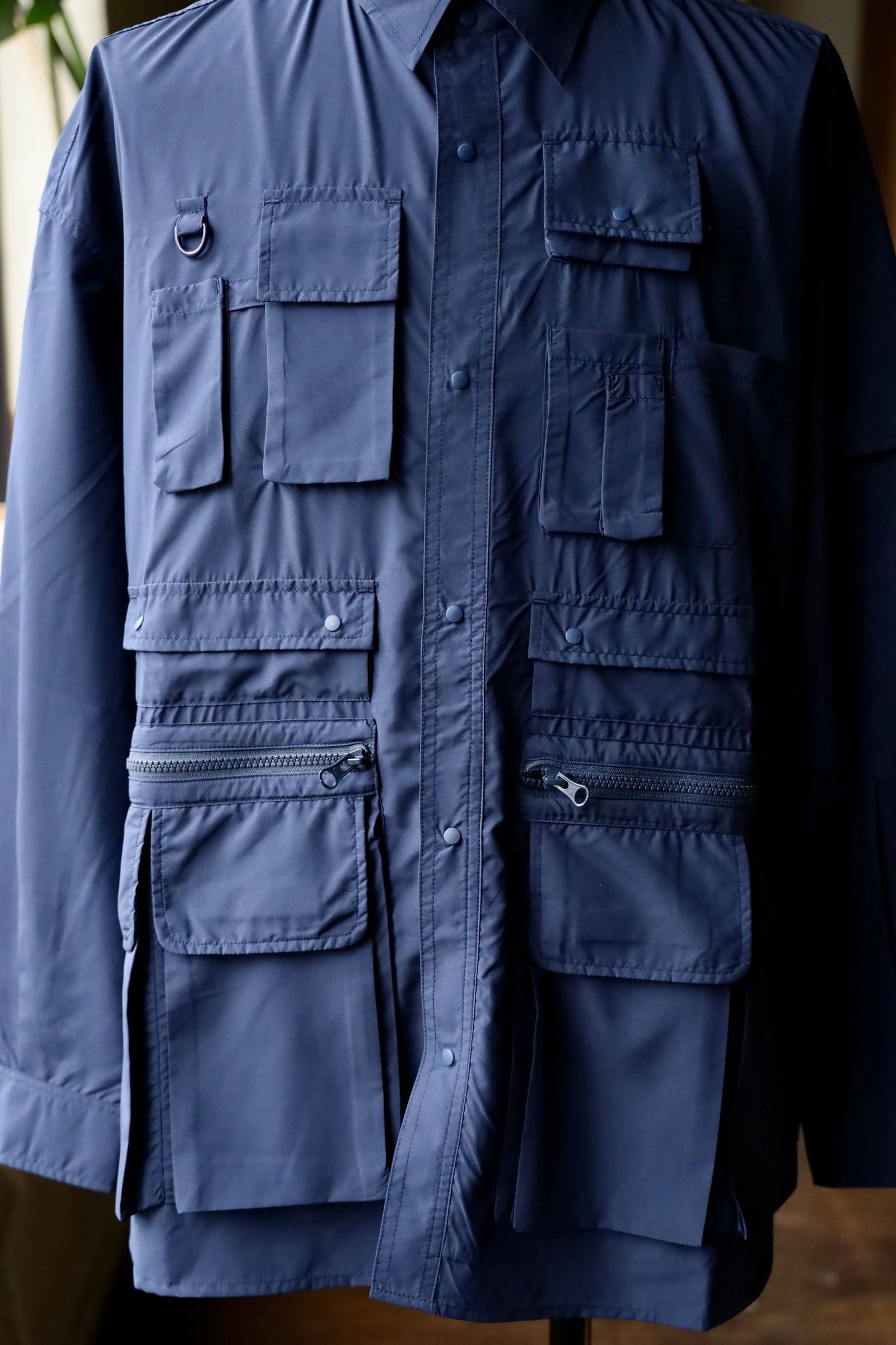 フレッシュサービス MINOTECH TAFFETA TACTICAL POCKET L/S SHIRT (FSC251-50234)NAVY☆3月15日(土)発売！