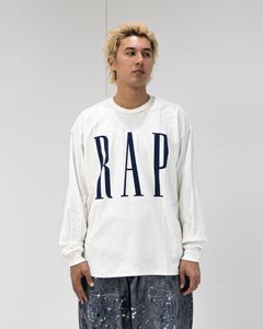 イズネスミュージック 26SS RAP LONG SLEEVE T-SHIRTS(ISNESS MUSIC×DJ SHOTA)(IMP7_16_RAPL/ST01)WHITE☆新作発売！