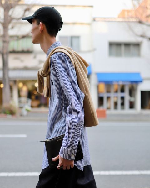 PLAY COMME des GARCONS プレイコムデギャルソン23SS STRIPED SHIRTスタイル