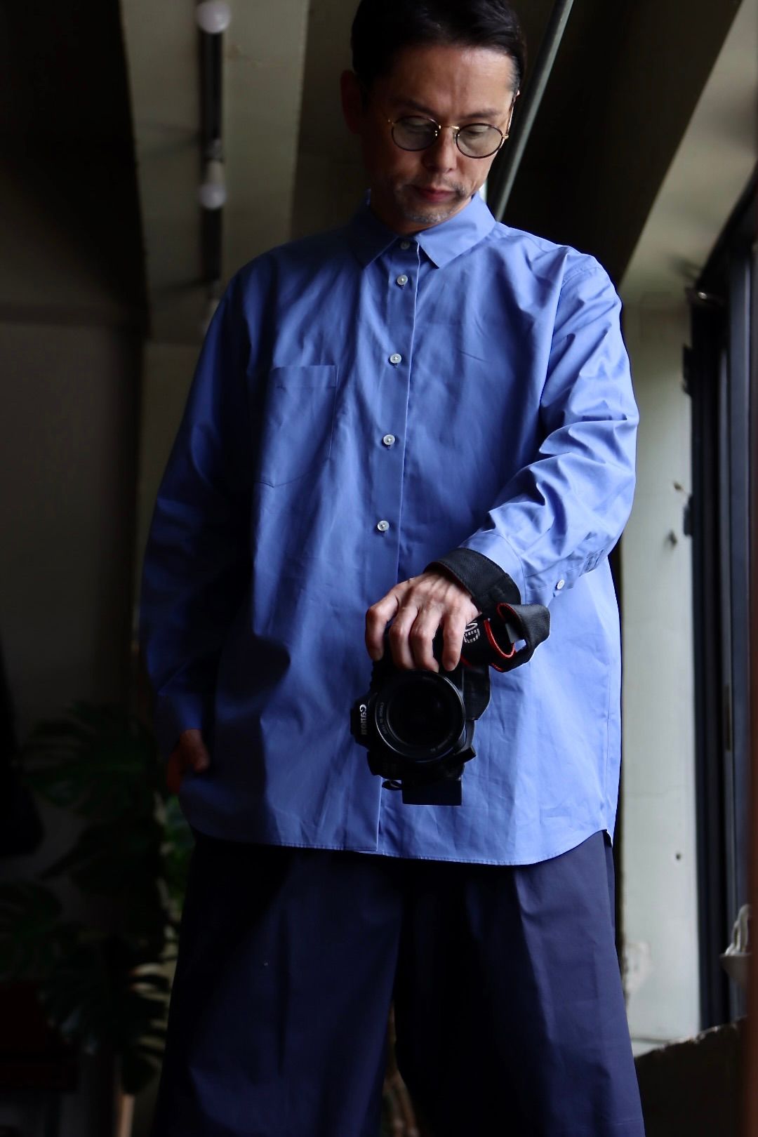 ATON 22FW STANDARD SHIRT"SAX"スタイル.2022.6.18.
