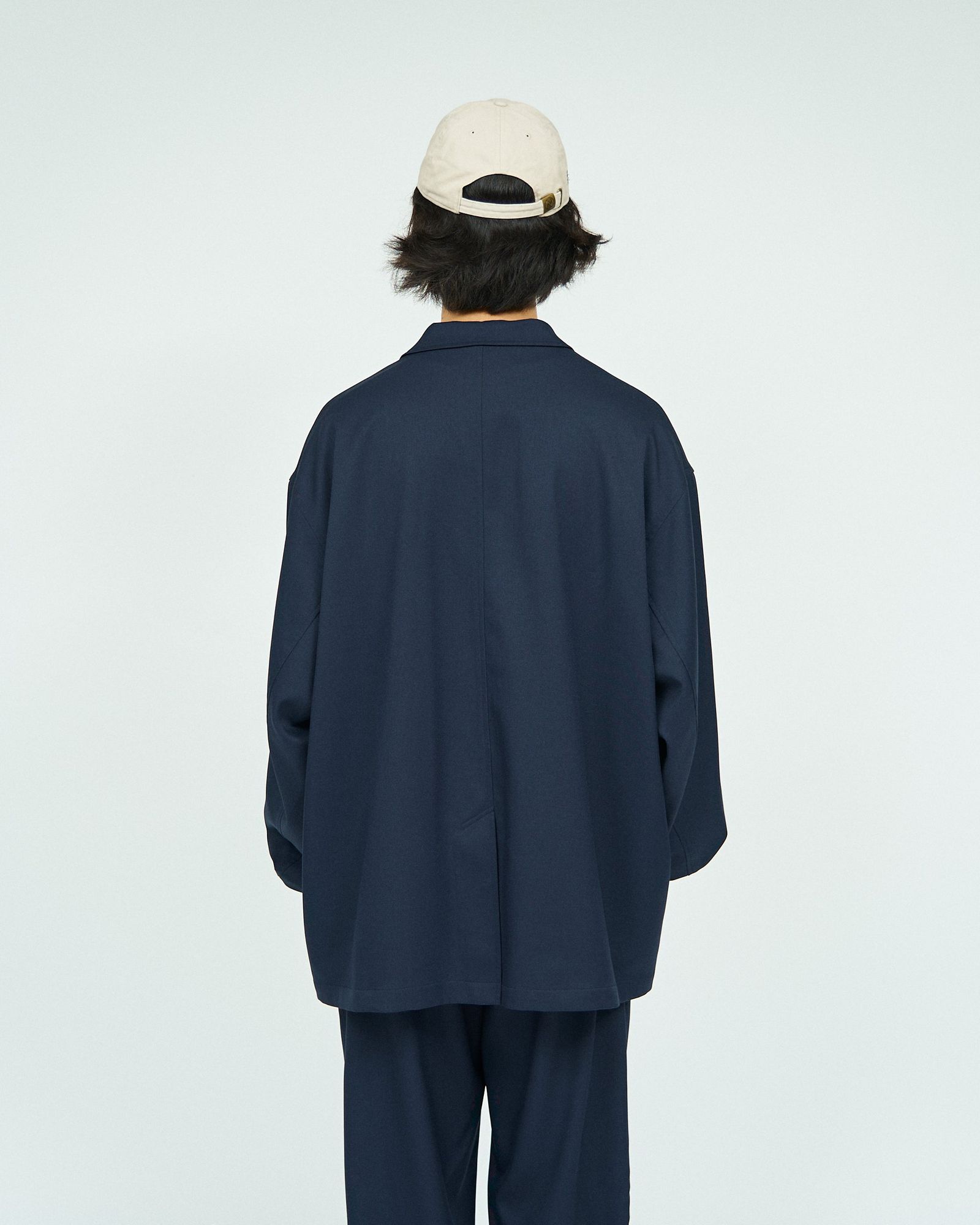 フレッシュサービス WOOLY TWILL JACKET (FSC243-20177)NAVY