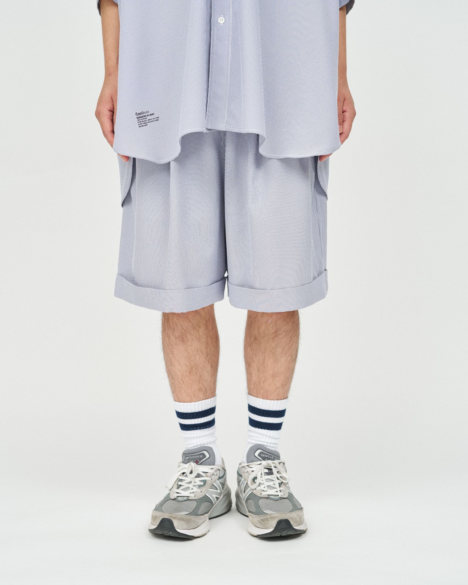 フレッシュサービス SEERSUCKER EASY SHORTS (FSC252-40044)BLUE
