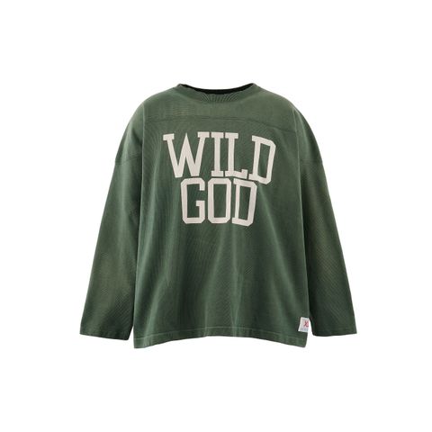 セントマイケル 26SS FOOTBALL SWEAT/WILD GOD (SM-MK8-0000-056)GREEN☆2月21日(土)10:00発売！