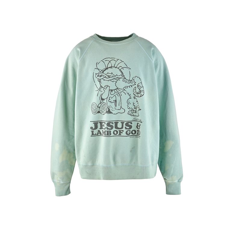 SAINT M×××××× - セントマイケル 23AWスウェットCRW N SWT/JESUS (SM 