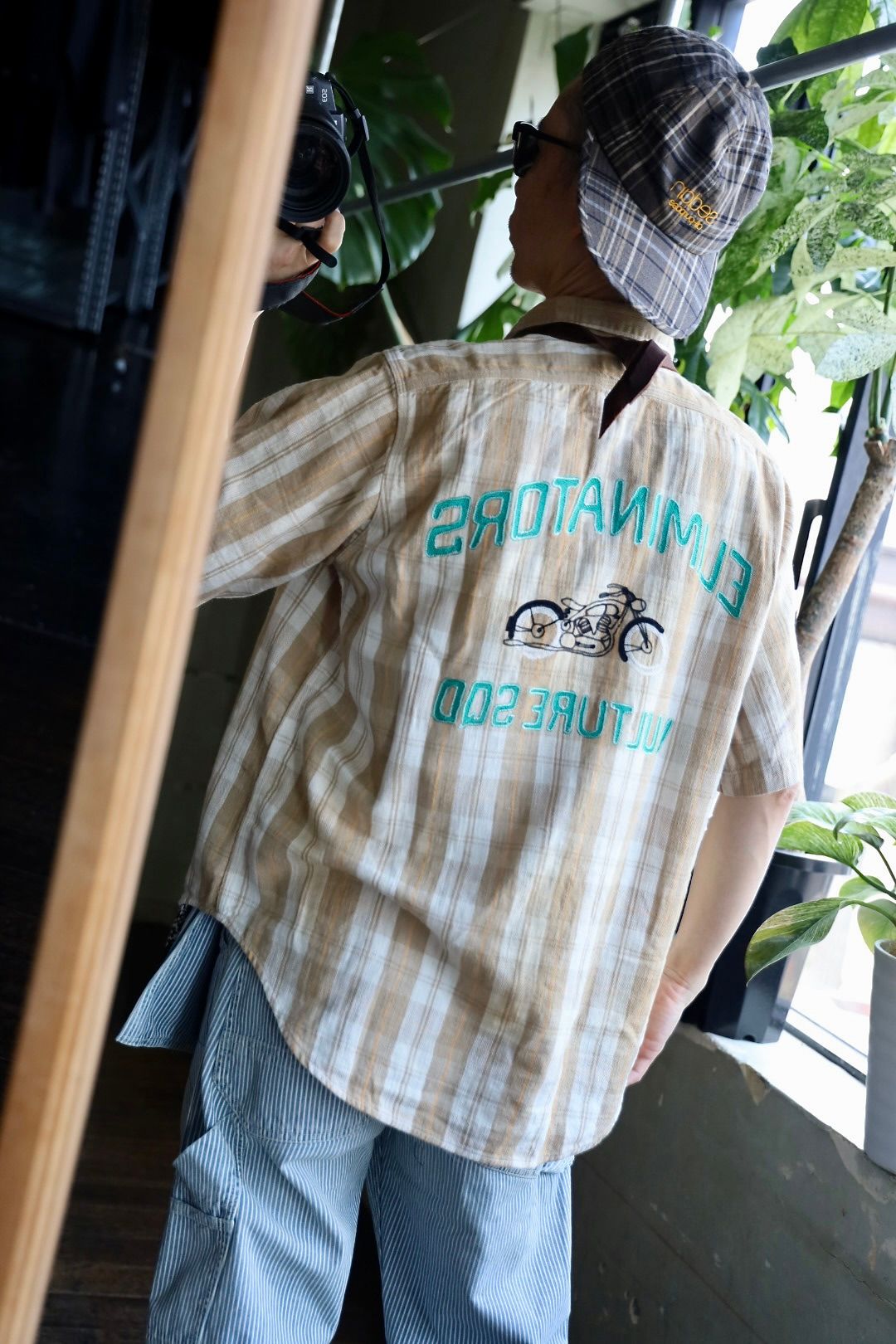 BOW WOW バウワウ  ELIMINATORS S/S FLANNEL SHIRT(BW251-ESFS)BEIGE AGING