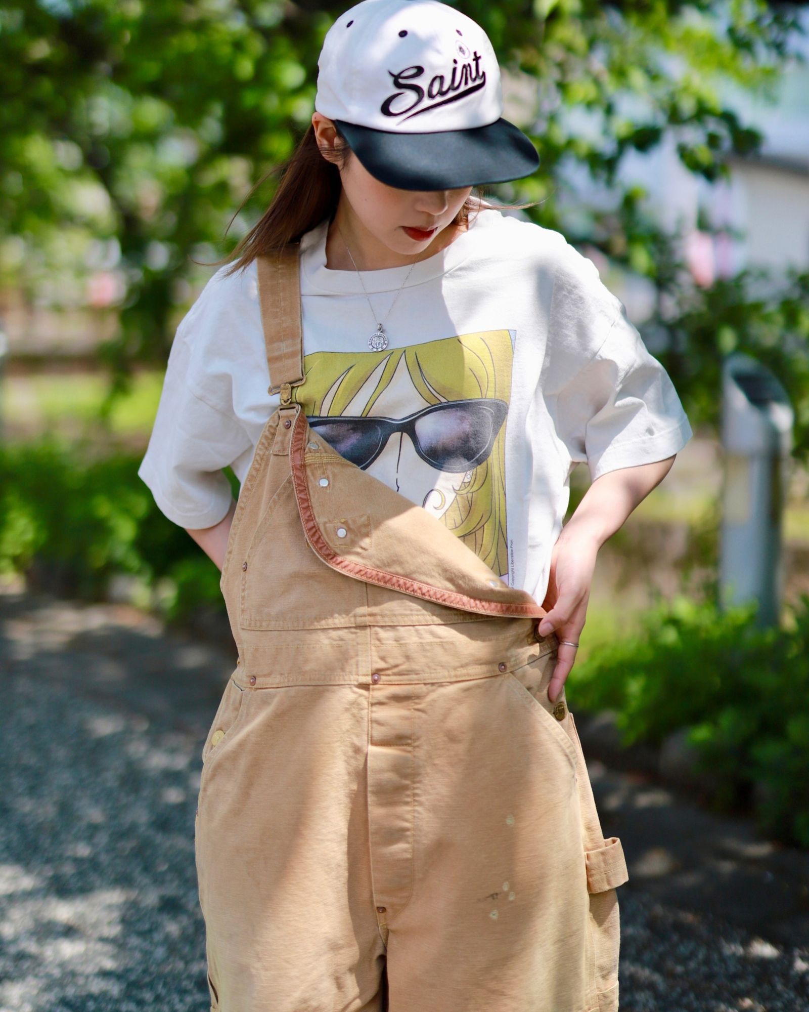 ©SAINT M×××××× - セントマイケル 23SS オーバーオールDOUBLE KNEE  OVERALL(SM-S23-0000-062)BEIGE※4月29日(土)発売！ | mark