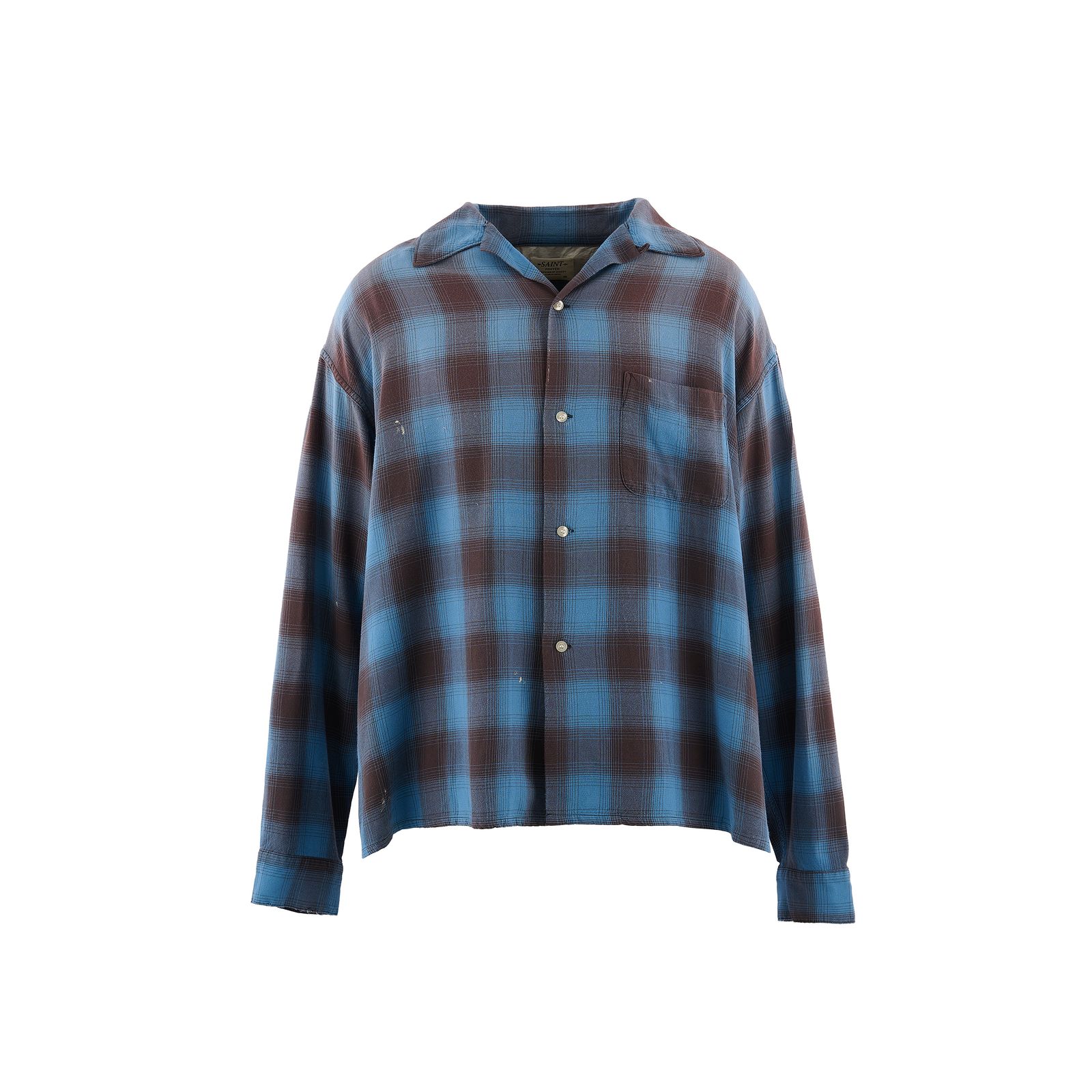 セントマイケル 26SS RAYON SHIRT/CHECK(SM-MK8-0000-044)BLUE☆3月20日(金)発売！