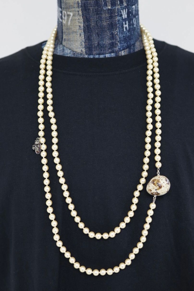 doublet ダブレット26SS FOOD SAMPLE PEARL NECKLACE (26SS83AC43) EGG★1月17日(土)11:00発売！