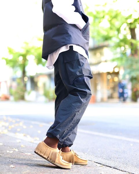 STRIPES FOR CREATIVE FW23 SUPER WIDE CARGO PANTSスタイル