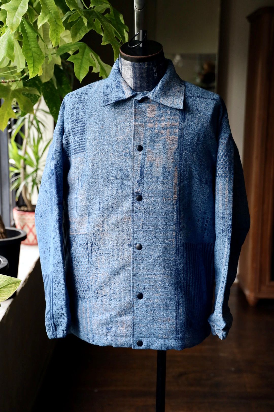 ファンダメンタル デニムシャツ BORO JAQUARD COACH 3YR WASH(FA25JK47U)INDIGO☆新作発売！