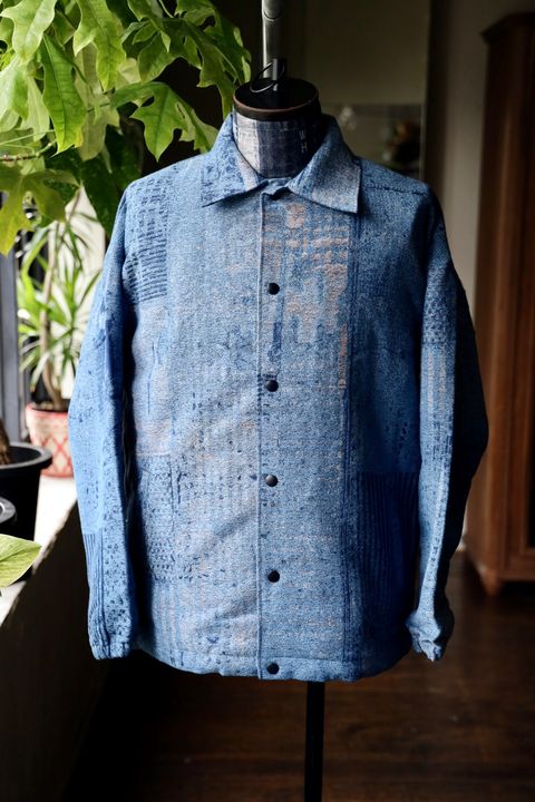 ファンダメンタル デニムシャツ BORO JAQUARD COACH 3YR WASH(FA25JK47U)INDIGO☆新作発売！