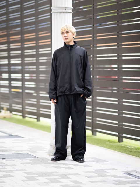 Graphpaper Melange Pique Zip-up Stand Collar Jacket (BLACK)9月26日(土)新作発売！