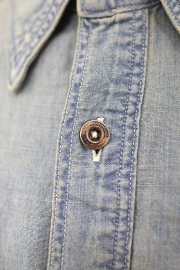 BOW WOW 26FW METAL BUTTON CHAMBRAY SHIRT(BWU-MBCS) INDIGO☆9月26日(土)発売！