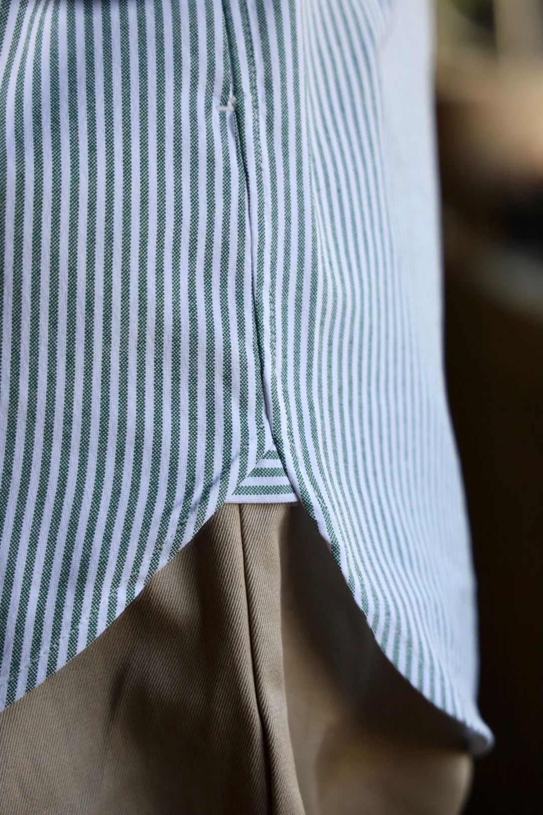 フレッシュサービス DRY OXFORD CORPORATE L/S B.D.SHIRT(FSC251-50003B)GREEN STRIPE☆1月25日発売
