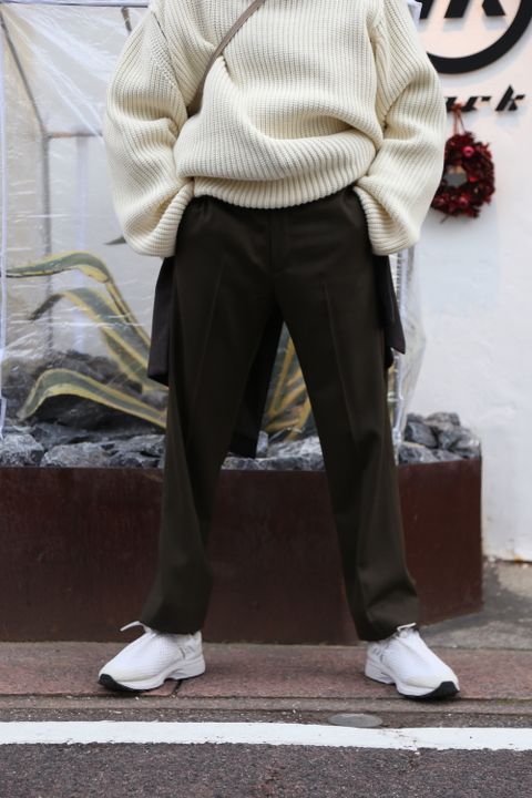 sulvam Slit over knit style 2020.12.27.