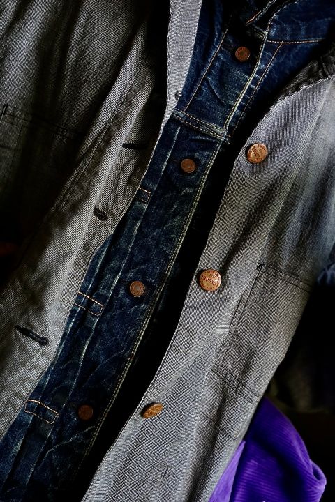 ©SAINT M×××××× ベルベルジンコラボ STRIPE BB_DENIM JKTスタイル(SIZE:L)