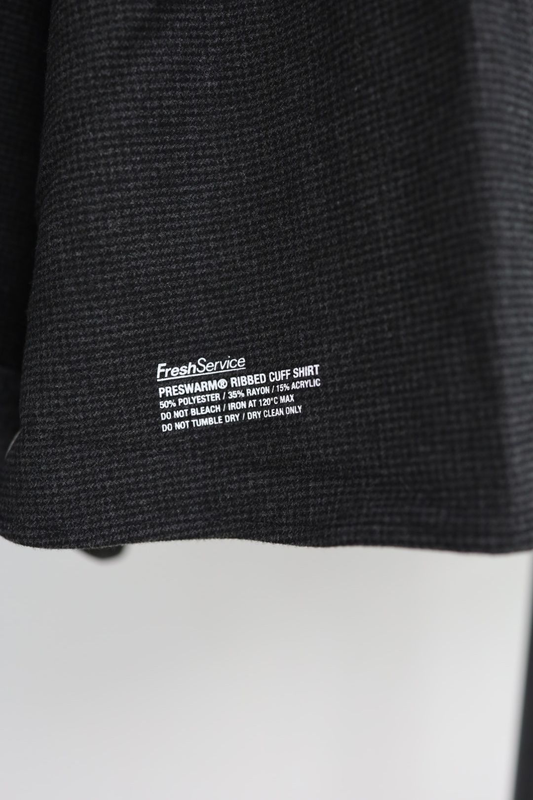 フレッシュサービス 26AW PRESWARM® RIBBED CUFF SHIRT(FSC263-50052)HOUNDSTOOTH☆9月26日(土)新作発売！