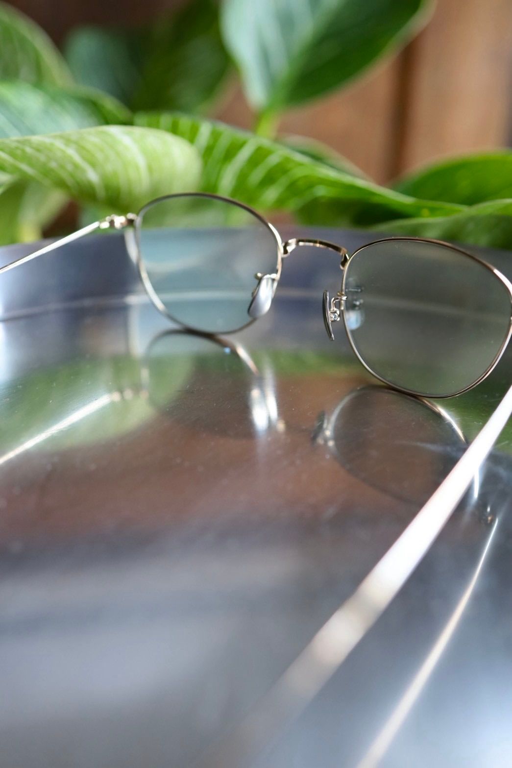 ノチノオプティカル KOUGETSU NOCHINO-N13 #4 CHAMPAGNE GOLD × GREY GREEN to GREY (調光モデル)☆11月22日(土)発売！