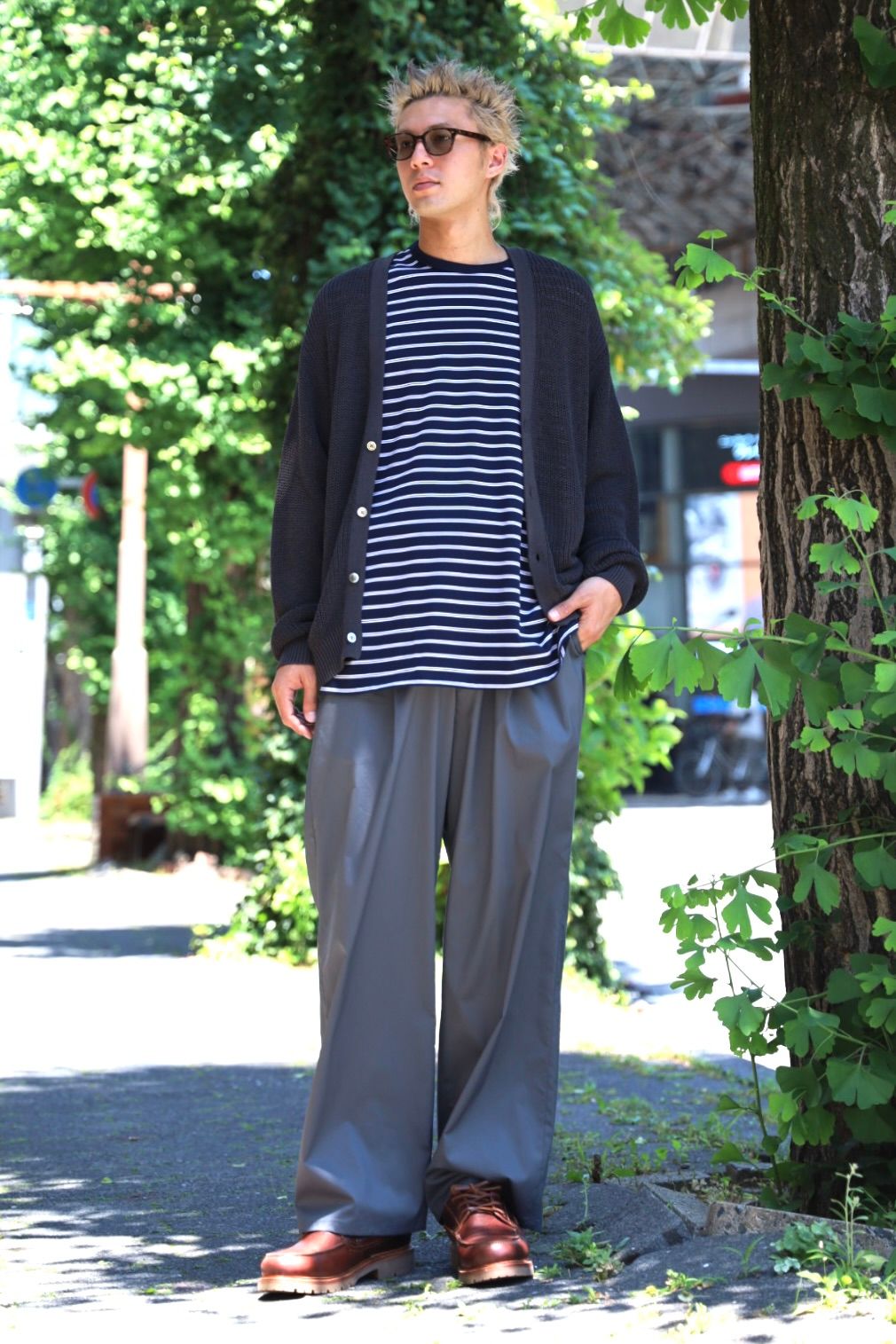 Graphpaper Coiled Wool Nylon Cardigan PICK UP STYLE !