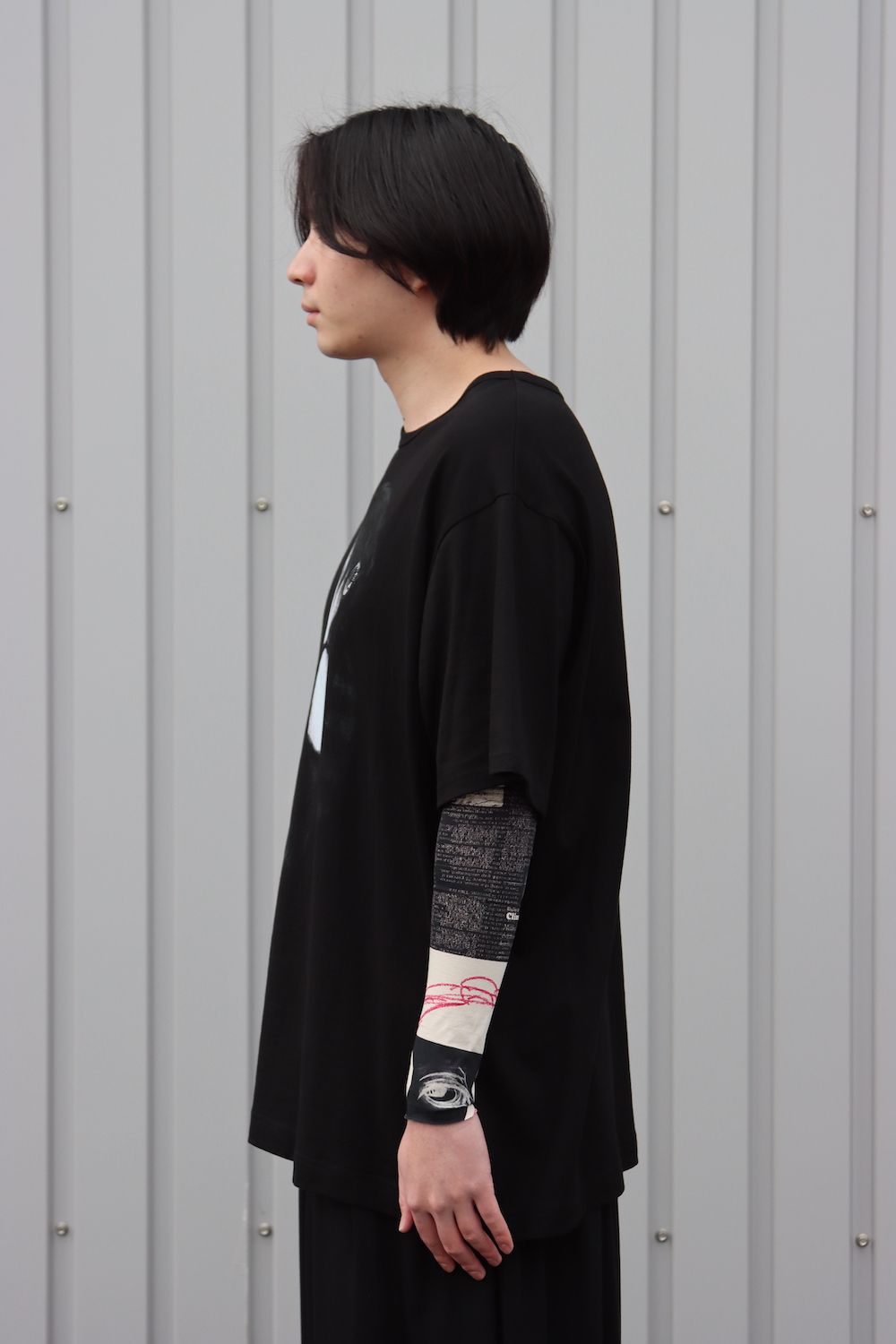 Yohji Yamamoto MAHABARA PLAIN STITCH WOMAN PRINT SHORT SLEEVES style.2022.1.30 ※2月2日発売